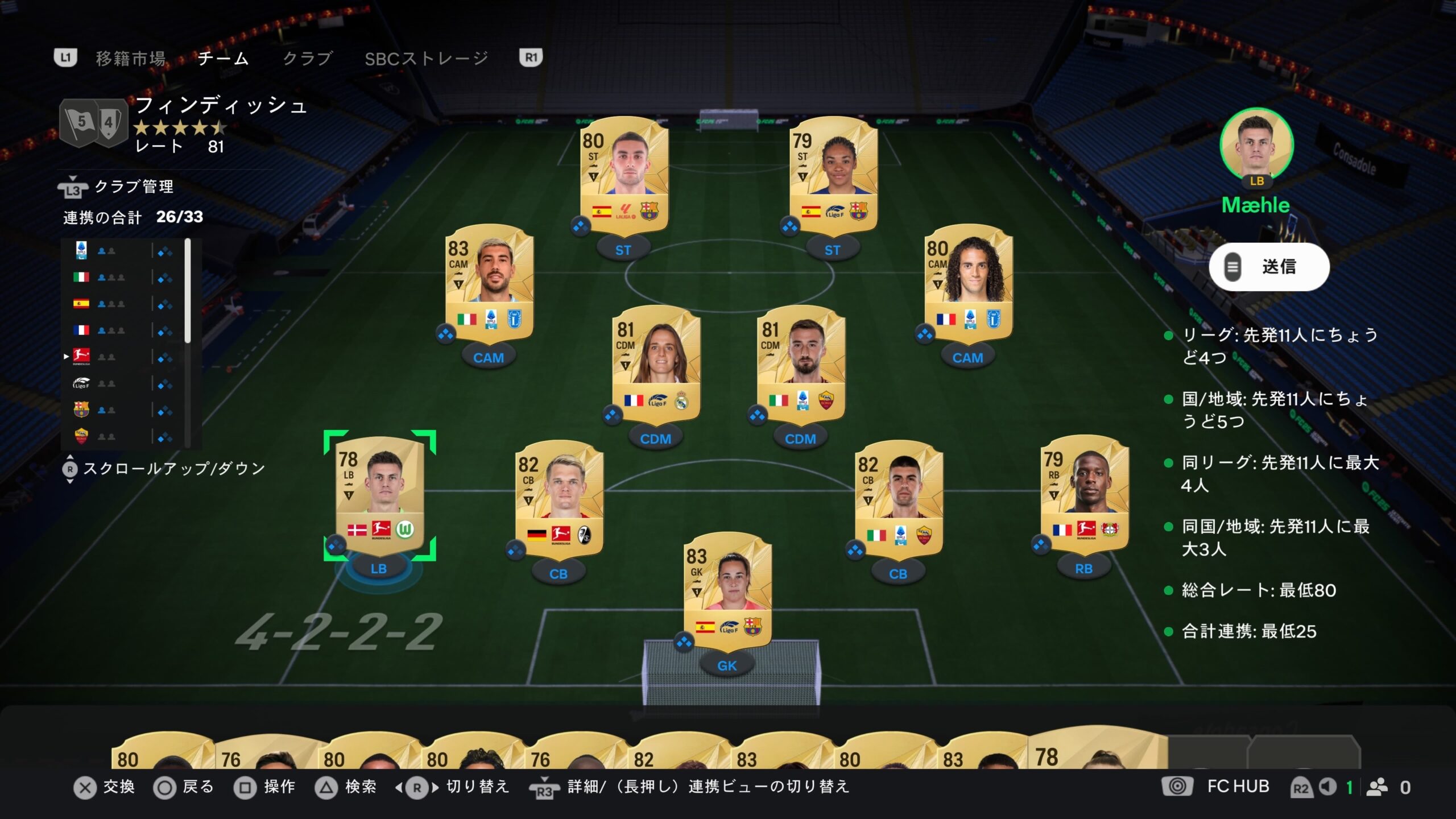 FC25】おすすめSBC攻略 フィンディッシュで無課金パックを入手