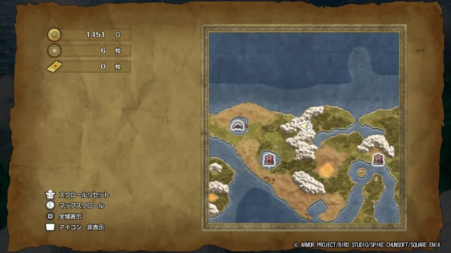 ドラゴンクエスト2リメイク
キラキラの場所一覧
マップ・入手アイテムまとめ