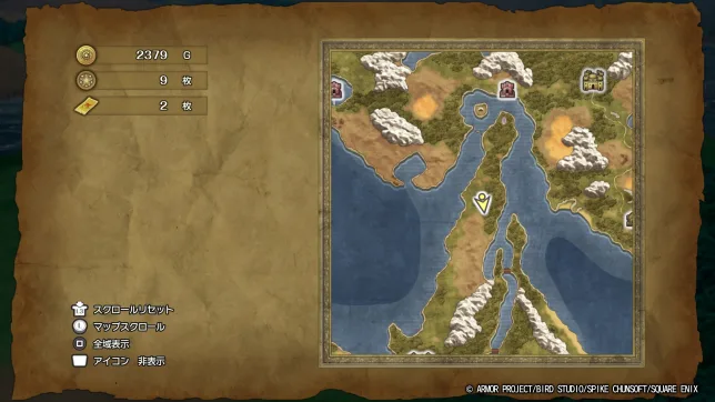 ドラゴンクエスト2リメイク
キラキラの場所一覧
マップ・入手アイテムまとめ②