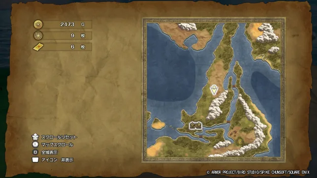 ドラゴンクエスト2リメイク
キラキラの場所一覧
マップ・入手アイテムまとめ②