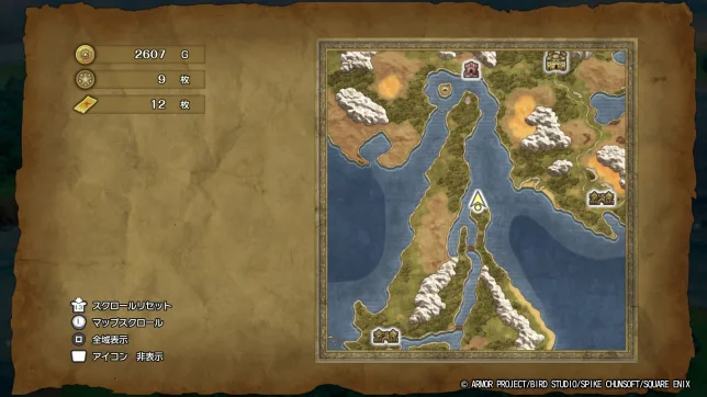 ドラゴンクエスト2リメイク
キラキラの場所一覧
マップ・入手アイテムまとめ②