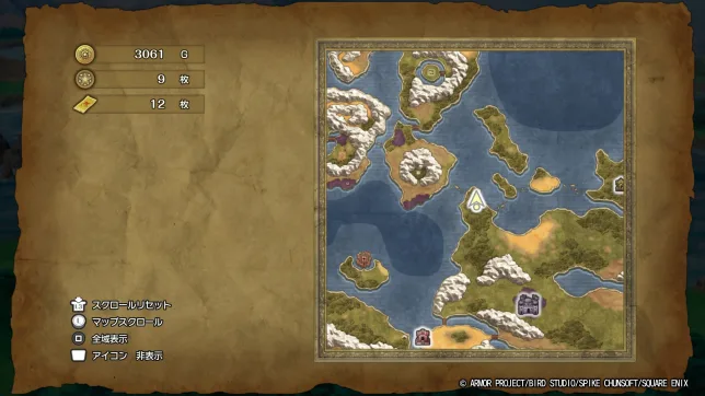 ドラゴンクエスト2リメイク
キラキラの場所一覧
マップ・入手アイテムまとめ②