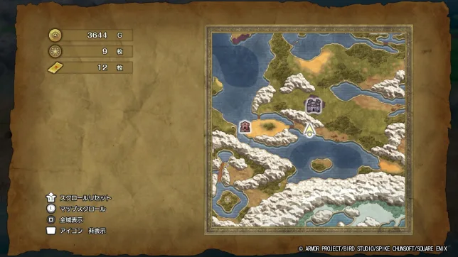 ドラゴンクエスト2リメイク
キラキラの場所一覧
マップ・入手アイテムまとめ②