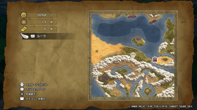 ドラゴンクエスト2リメイク
キラキラの場所一覧
マップ・入手アイテムまとめ②