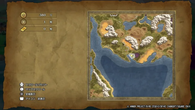 ドラゴンクエスト2リメイク
秘密の場所
マップ・入手アイテム一覧まとめ