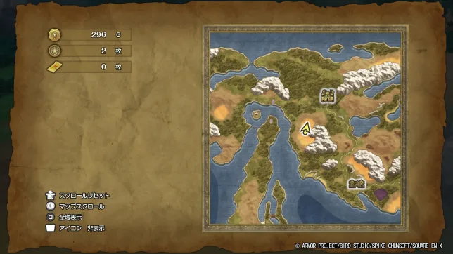 ドラゴンクエスト2リメイク
秘密の場所
マップ・入手アイテム一覧まとめ