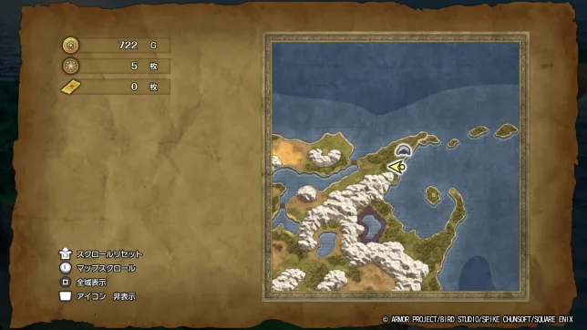 ドラゴンクエスト2リメイク
秘密の場所
マップ・入手アイテム一覧まとめ